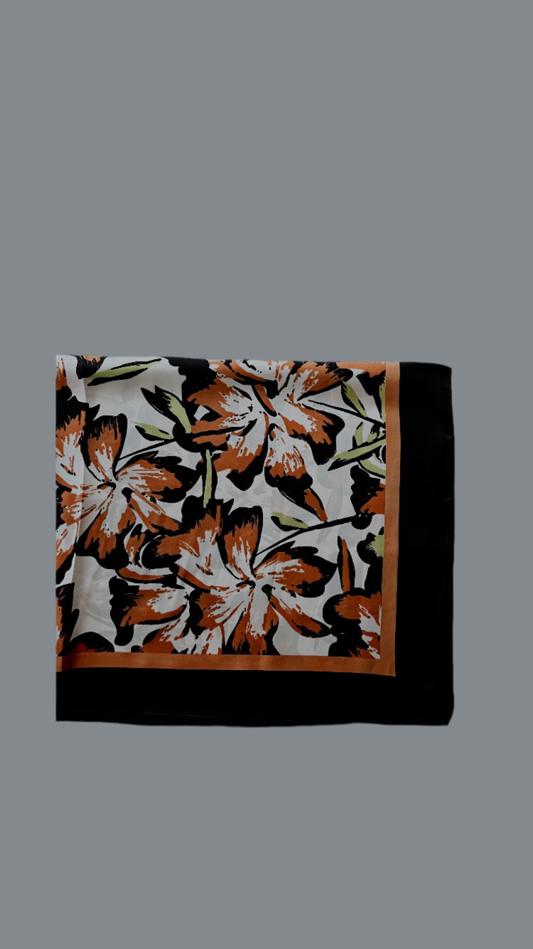 Tropical bloom scarf
