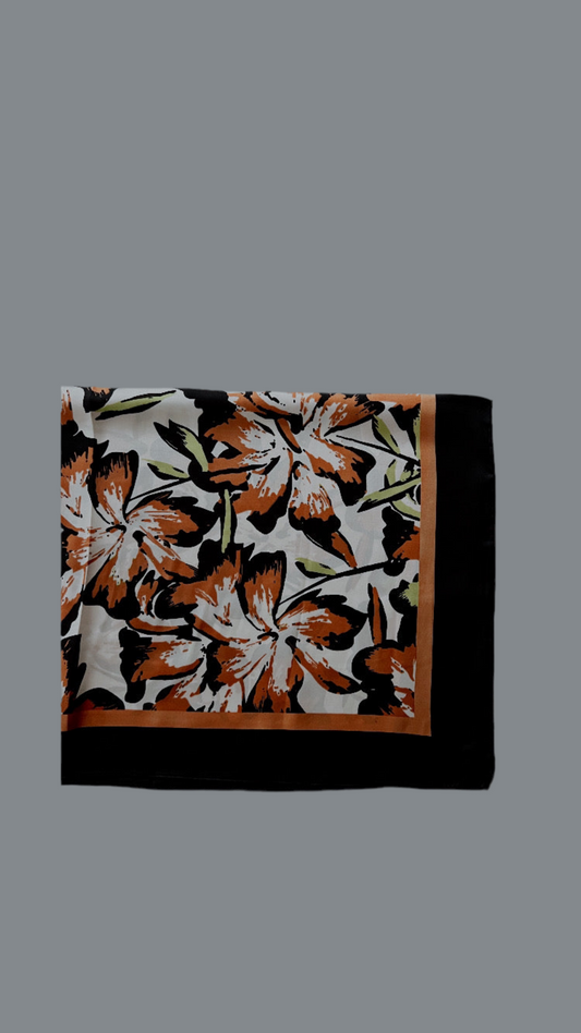 Tropical bloom scarf