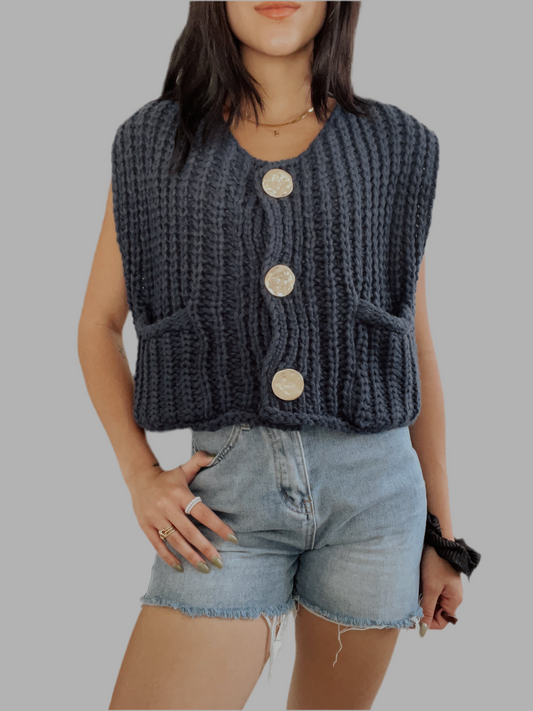Cozy knit vest