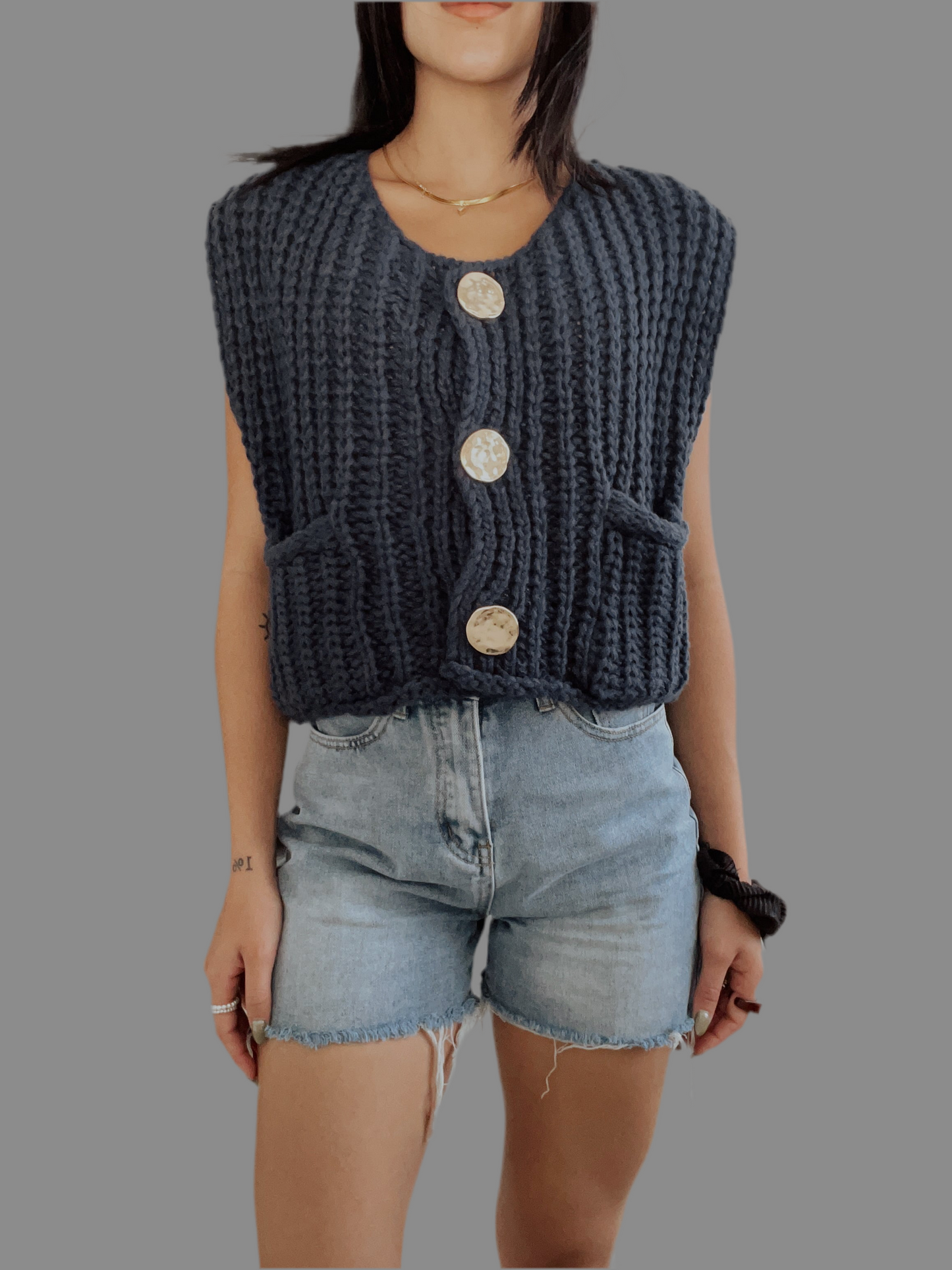 Cozy knit vest